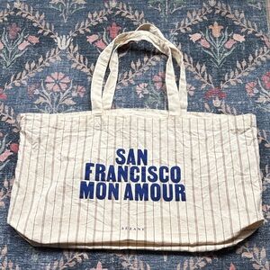 Sezane Canvas Tote Bag